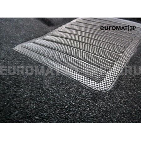 Текстильные 3D коврики Euromat3D Business в салон для Infiniti FX35/45 (2002-2008) № EMC3D-002801