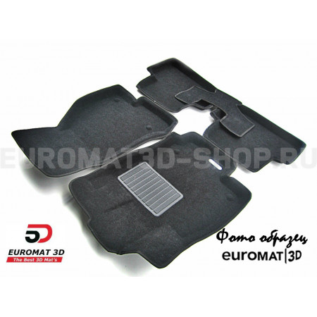 Текстильные 3D коврики Euromat3D Business в салон для Opel Meriva (2011-) № EMC3D-003809