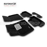 Текстильные 3D коврики Euromat3D Lux в салон для Audi Q5 (2008-2016) № EM3D-001104