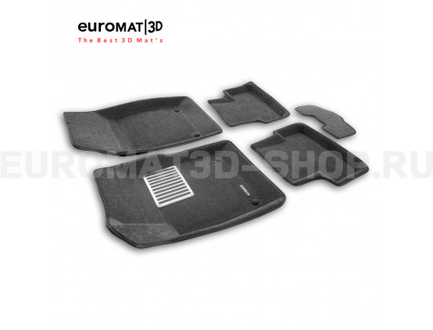 Текстильные 3D коврики Euromat3D Lux в салон для Chevrolet Cruze (2009-) № EM3D-001504G Серые Текстильные 3D коврики Euromat3D Lux в салон для Chevrolet Cruze (2009-) № EM3D-001504G Серые
