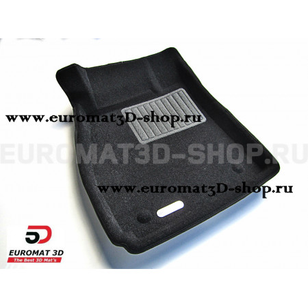 Текстильные 3D коврики Euromat3D Business в салон для Saab 9-5 (2012-) № EMC3D-004300