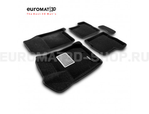 Текстильные 3D коврики Euromat3D Lux в салон для Lada XRay (2016-) № EM3D-005309