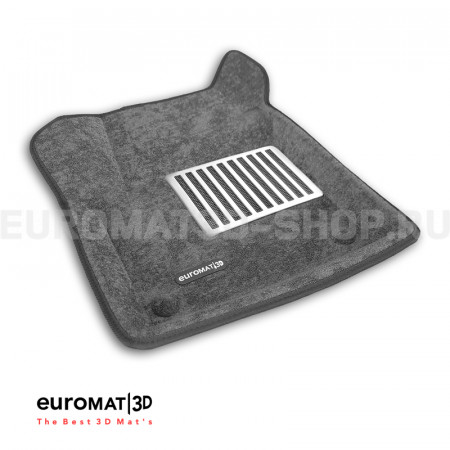 Текстильные 3D коврики Euromat3D Lux в салон для Land Rover Discovery Sport (2015-) № EM3D-003107G Серые