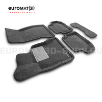 Текстильные 3D коврики Euromat3D Business в салон для Bmw 5 (F10) (2014-2016) № EMC3D-001218G Серые