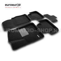 Текстильные 3D коврики Euromat3D Premium в салон для Audi Q7 (2015-) № EMPR3D-001108