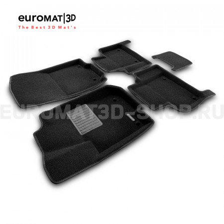 Текстильные 3D коврики Euromat3D Premium в салон для Mercedes ML-Class (W166) (2011-2016) № EMPR3D-003517