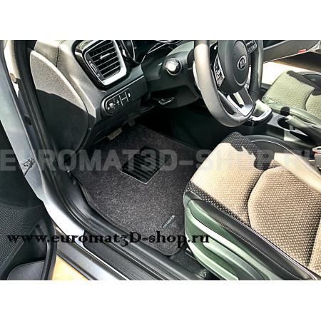 Текстильные 3D коврики Euromat3D Lux в салон для Kia Ceed (2018-) № EM3D-002902G Серые Текстильные 3D коврики Euromat3D Lux в салон для Kia Ceed (2018-) № EM3D-002902G Серые
