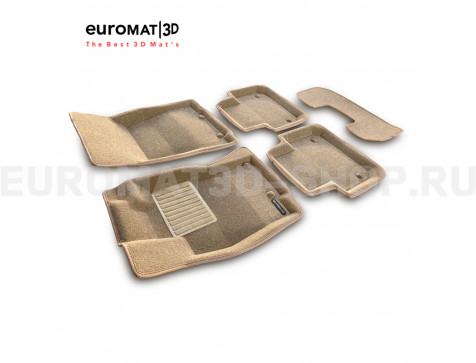 Текстильные 3D коврики Euromat3D Business в салон для Jaguar XJ (2014-) № EMC3D-002754T Бежевые Текстильные 3D коврики Euromat3D Business в салон для Jaguar XJ (2014-) № EMC3D-002754T Бежевые