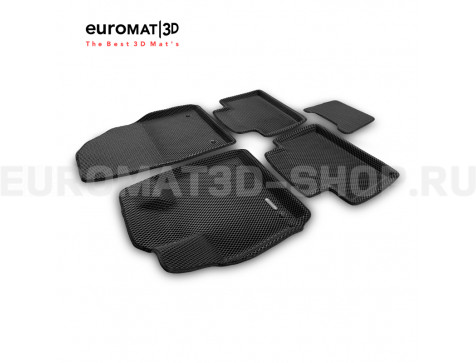 3D коврики Euromat3D EVA в салон для Exeed TXL (2019-) № EM3DEVA-001423