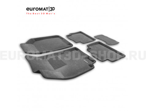 Текстильные 3D коврики Euromat3D Business в салон для Chevrolet Lacetti (2004-2013) № EMC3D-001506G Серые Текстильные 3D коврики Euromat3D Business в салон для Chevrolet Lacetti (2004-2013) № EMC3D-001506G Серые